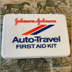 Vintage Johnson & Johnson AUTO TRAVEL FIRST AID KIT